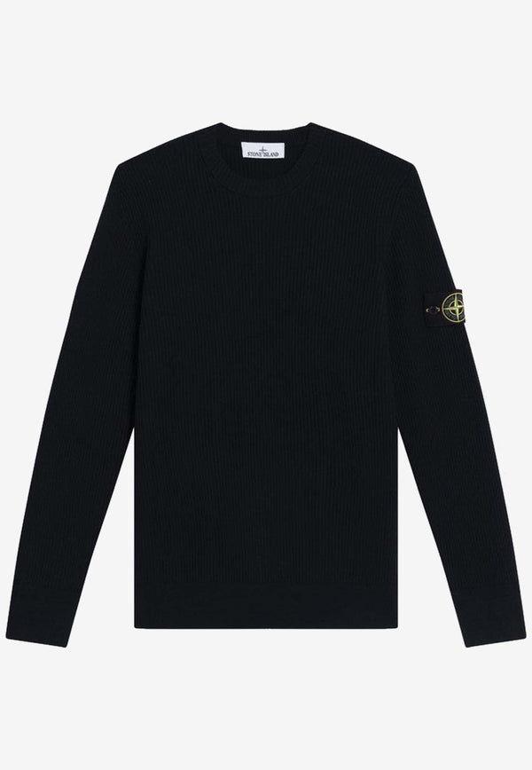 Stone Island Logo Wool Sweater Navy S155100053S00C2/R_STONE-V0020