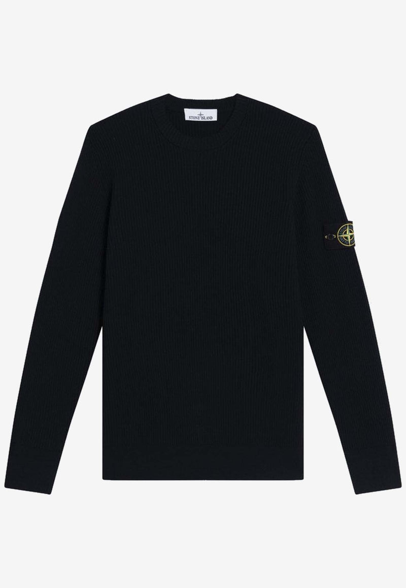 Stone Island Logo Wool Sweater Navy S155100053S00C2/R_STONE-V0020