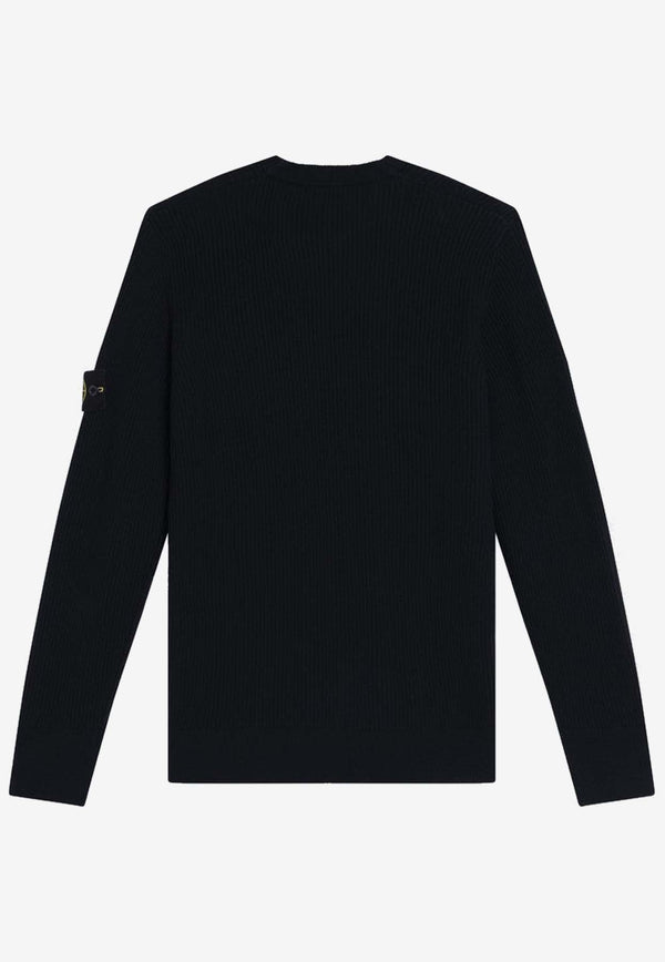 Stone Island Logo Wool Sweater Navy S155100053S00C2/R_STONE-V0020