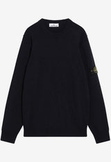 Stone Island Compass Patch Knitted Sweater Navy S155100072S00A3/R_STONE-V0020