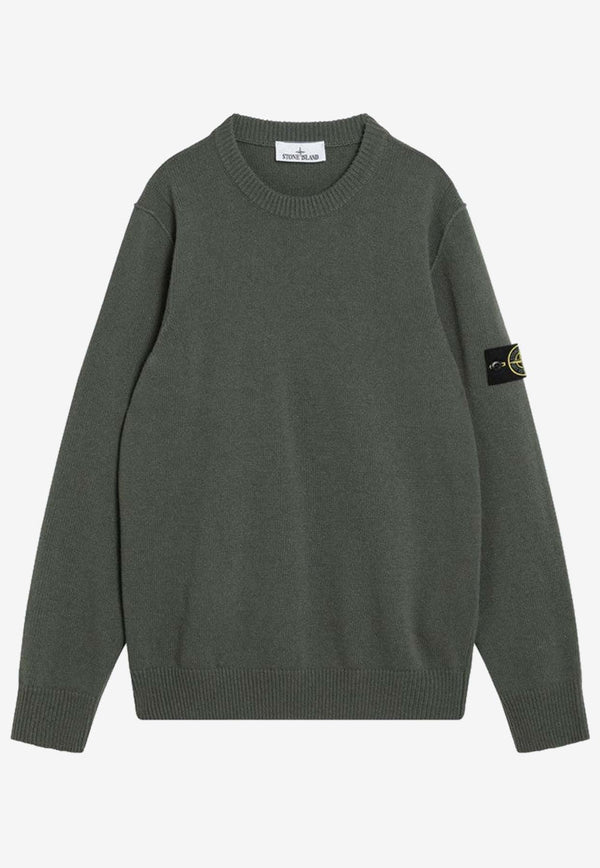 Stone Island Compass Patch Knitted Sweater Green S155100072S00A3/R_STONE-V0054
