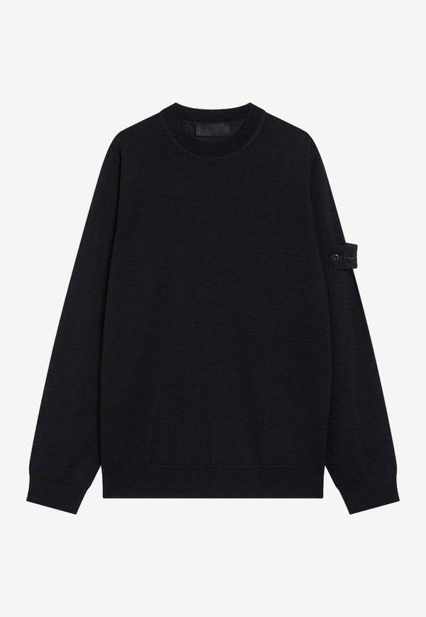 Stone Island Compass Patch Sweater Navy S155100074S00FC/R_STONE-V0020