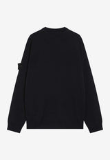 Stone Island Compass Patch Sweater Navy S155100074S00FC/R_STONE-V0020