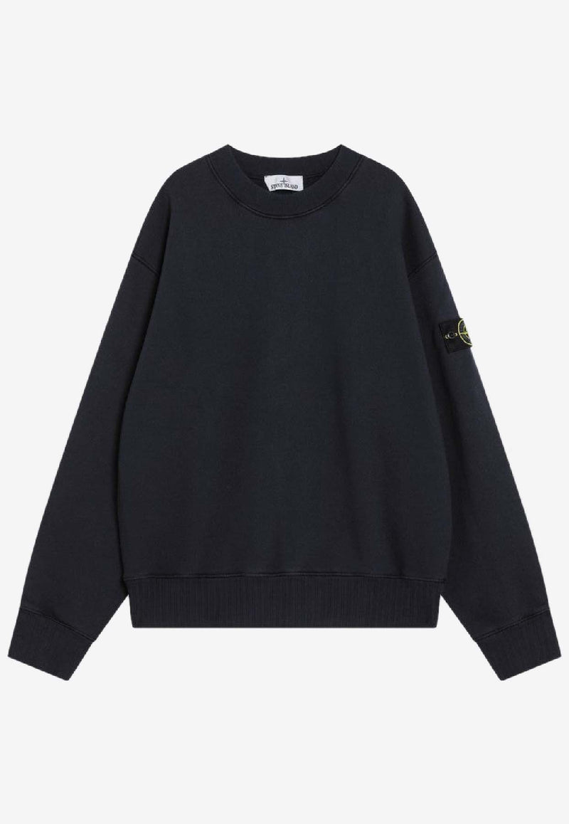 Stone Island Oversized Crewneck Sweatshirt  Blue S156100021S0210/R_STONE-V0020