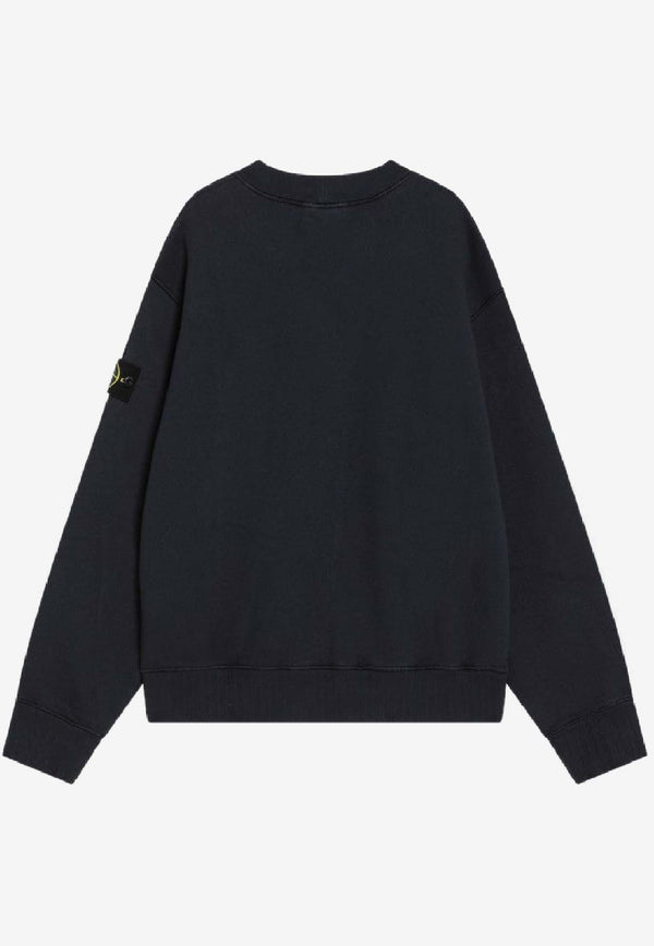 Stone Island Oversized Crewneck Sweatshirt  Blue S156100021S0210/R_STONE-V0020