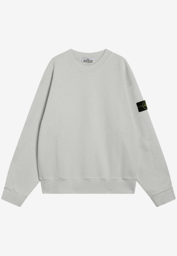 Stone Island Oversized Crewneck Sweatshirt  Gray S156100021S0210/R_STONE-V0061