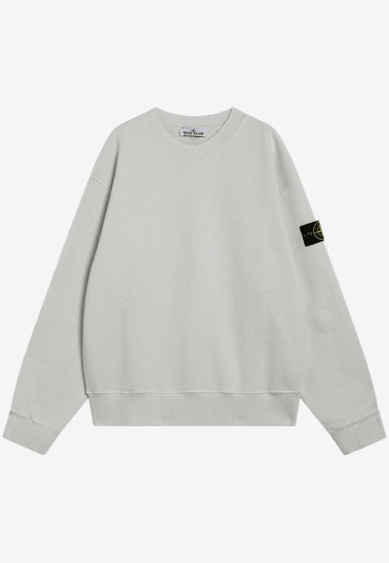 Stone Island Oversized Crewneck Sweatshirt  Gray S156100021S0210/R_STONE-V0061
