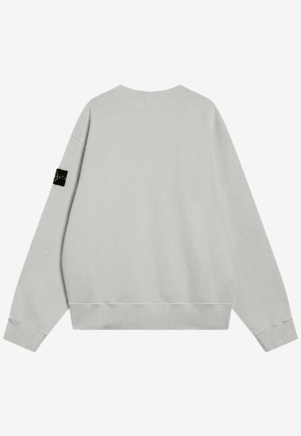 Stone Island Oversized Crewneck Sweatshirt  Gray S156100021S0210/R_STONE-V0061