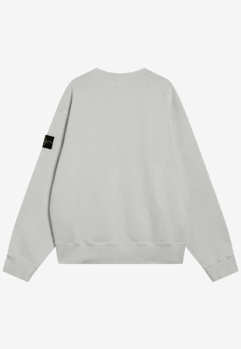 Stone Island Oversized Crewneck Sweatshirt  Gray S156100021S0210/R_STONE-V0061