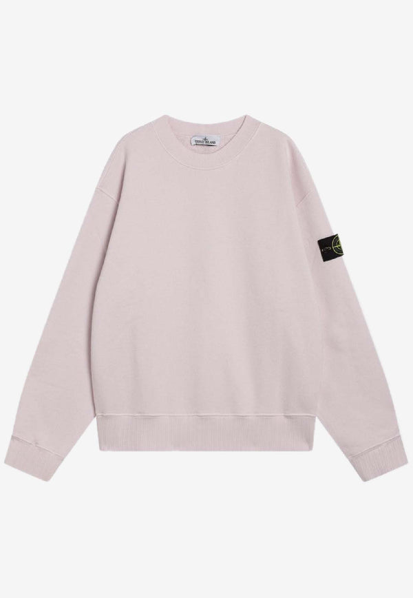 Stone Island Oversized Crewneck Sweatshirt  Pink S156100021S0210/R_STONE-V0080