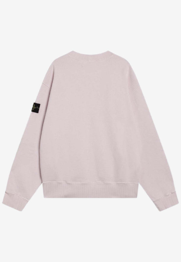Stone Island Oversized Crewneck Sweatshirt  Pink S156100021S0210/R_STONE-V0080