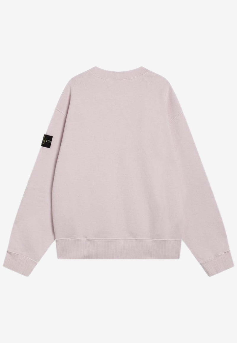 Stone Island Oversized Crewneck Sweatshirt  Pink S156100021S0210/R_STONE-V0080