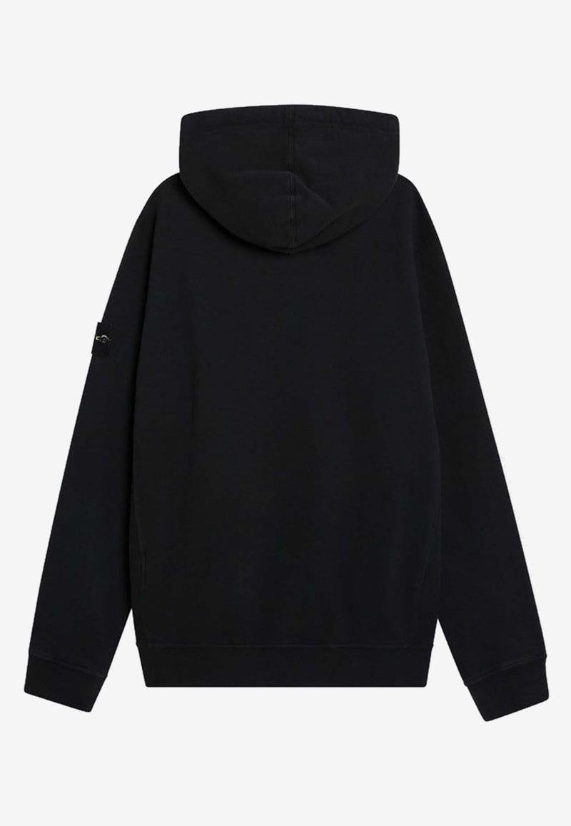 Stone Island Logo Patch Hooded Sweatshirt Black S156100029S0A20/R_STONE-V0029