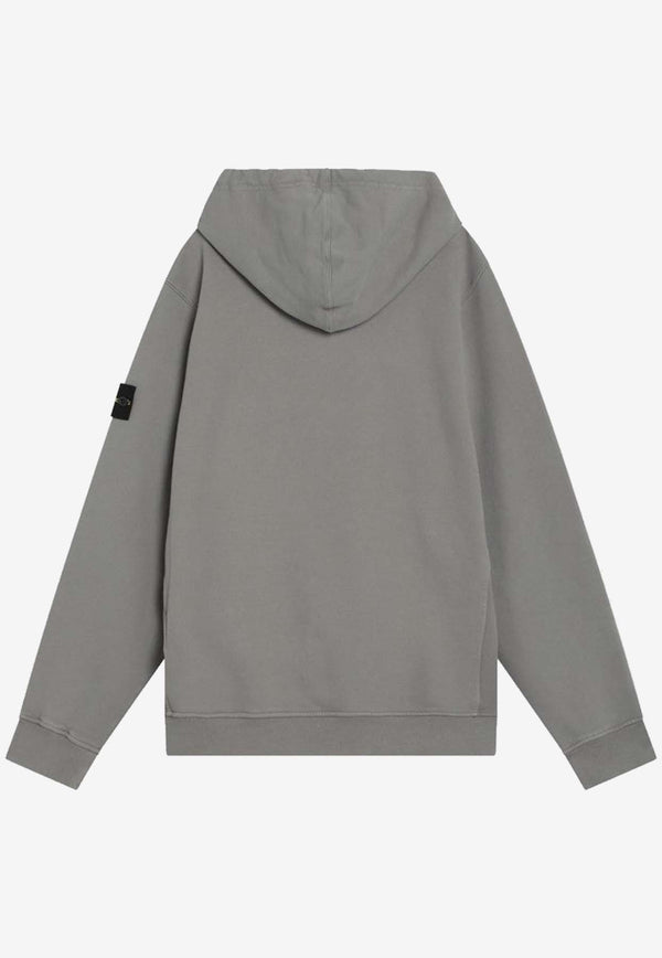Stone Island Compass Patch Hooded Sweatshirt Gray S156100029S0A20/R_STONE-V006B