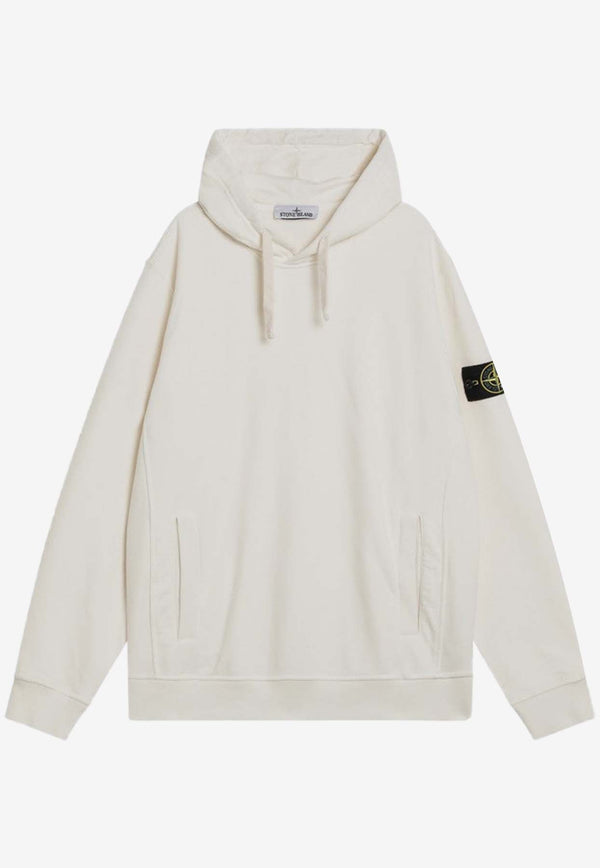 Stone Island Compass Patch Hooded Sweatshirt Ivory S156100029S0A20/R_STONE-V0093