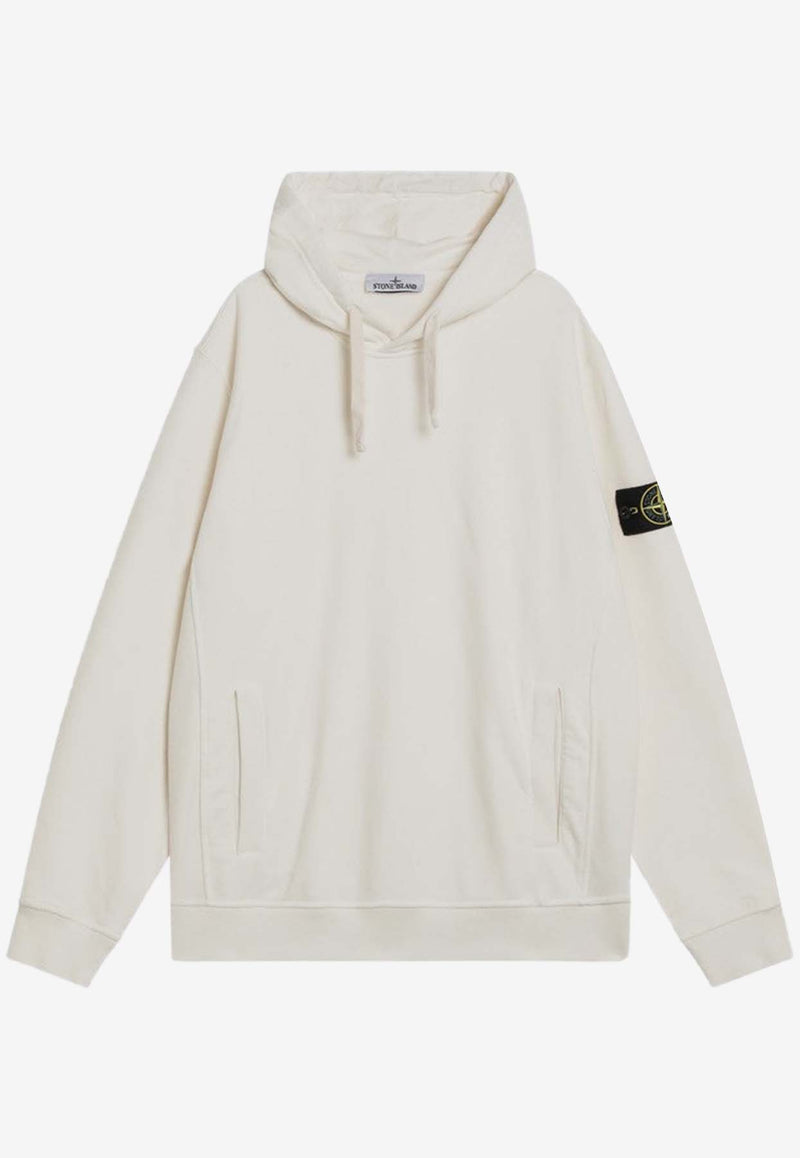 Stone Island Compass Patch Hooded Sweatshirt Ivory S156100029S0A20/R_STONE-V0093