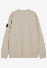 Stone Island Compass Patch Crewneck Sweatshirt Beige S156100053S0238/R_STONE-V009A
