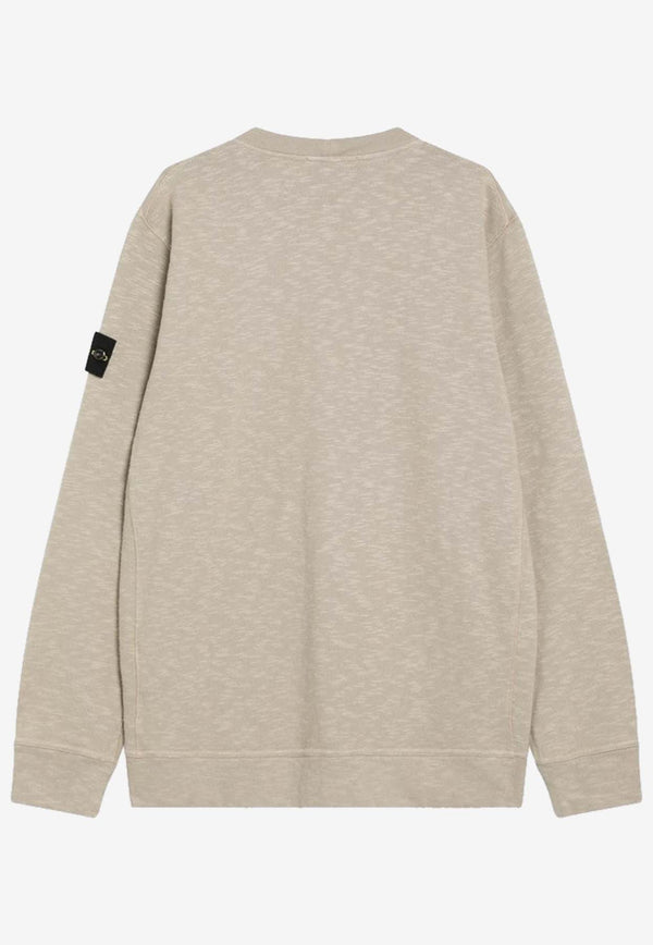 Stone Island Compass Patch Crewneck Sweatshirt Beige S156100053S0238/R_STONE-V009A
