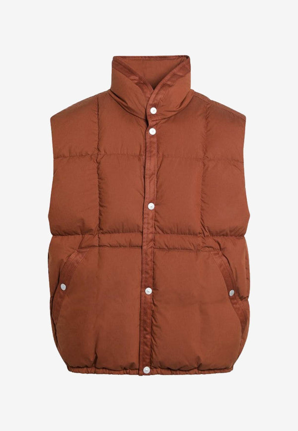 Stone Island Quilted Down Gilet Brown S15G100011S0X24/R_STONE-V0071