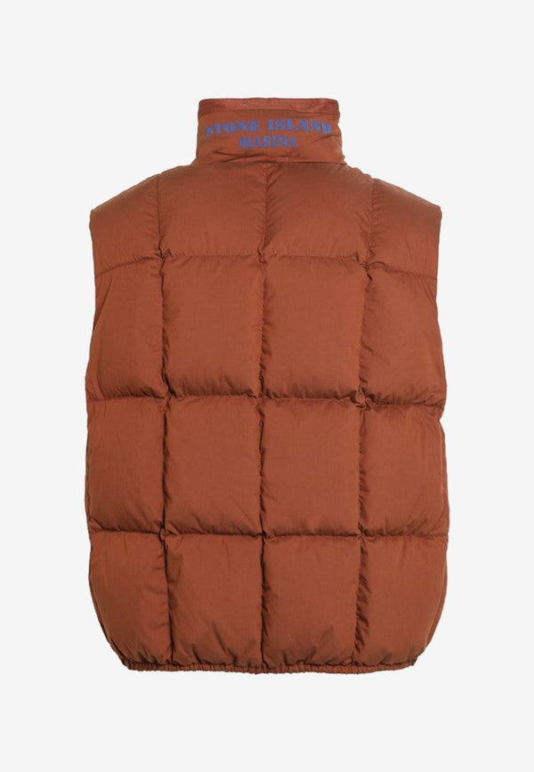 Stone Island Quilted Down Gilet Brown S15G100011S0X24/R_STONE-V0071