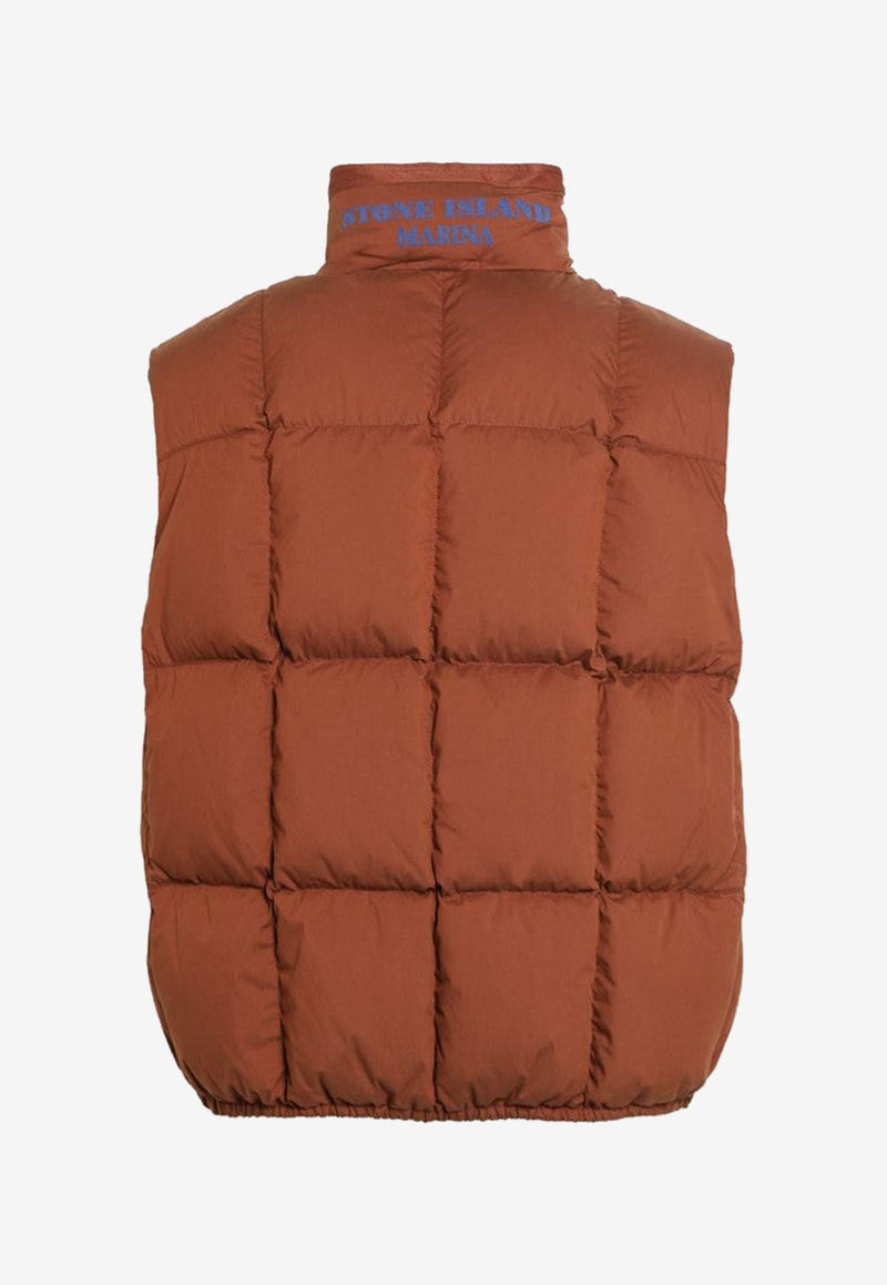 Stone Island Quilted Down Gilet Brown S15G100011S0X24/R_STONE-V0071