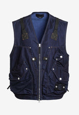 Stone Island Utility Denim Vest Blue S15G100016S00J2/R_STONE-VJ201