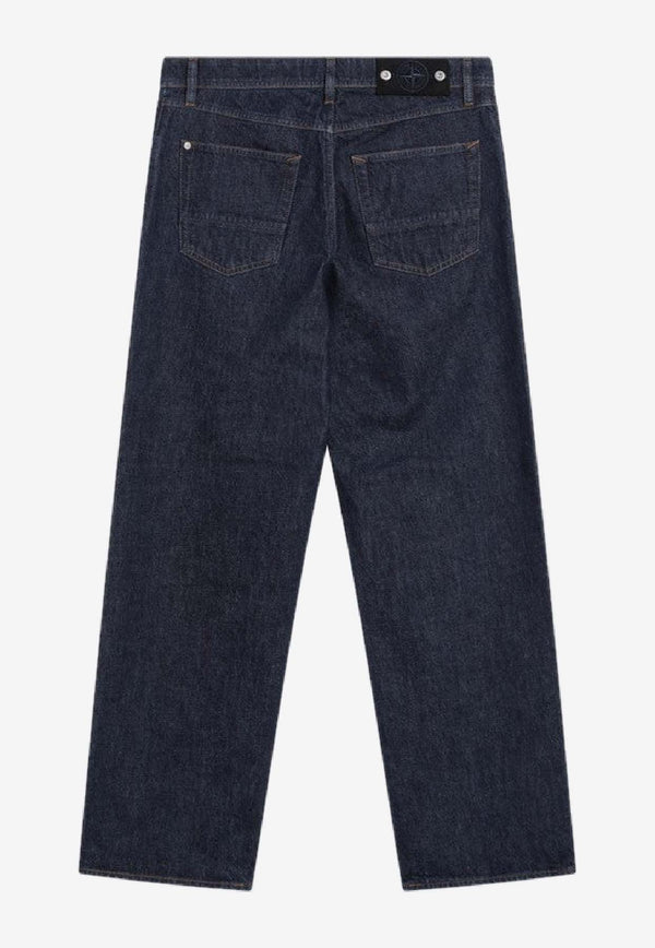 Stone Island Washed Straight-Leg Jeans  Blue S15J100006S00J7/R_STONE-VJ201