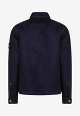 Stone Island Denim Buttoned Jacket  Blue S15Q100027S0J17/R_STONE-VJ201