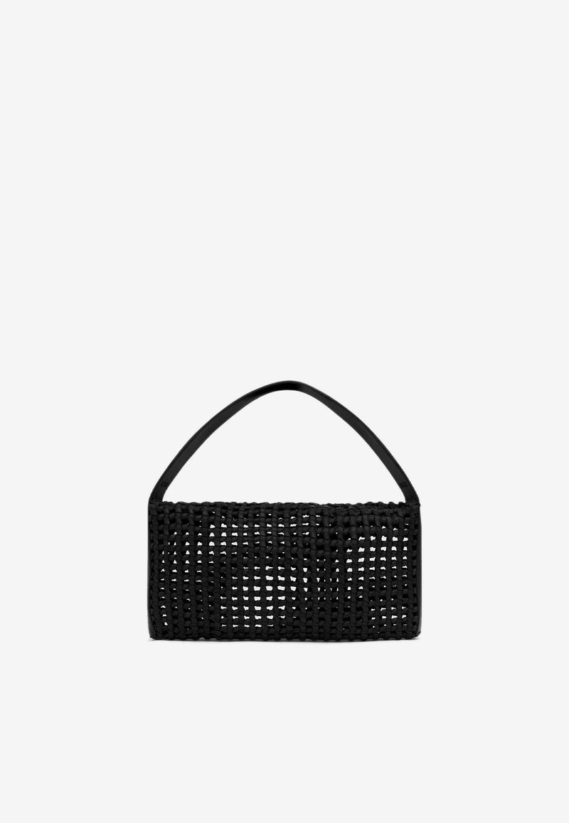 St. Agni Macramé Mesh Shoulder Bag S24-006BLKBLACK