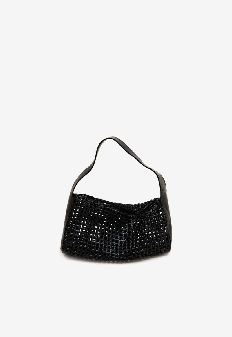 St. Agni Macramé Mesh Shoulder Bag S24-006BLKBLACK