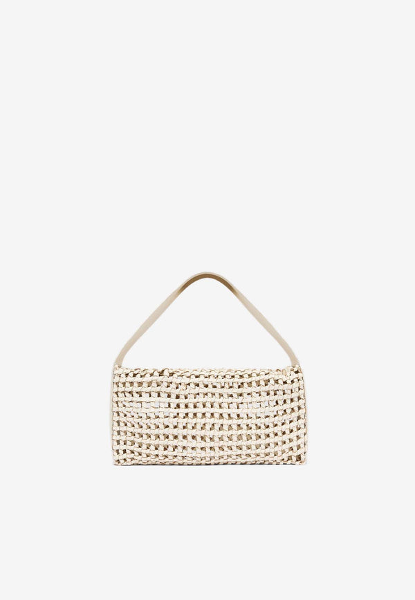 St. Agni Macramé Mesh Shoulder Bag S24-006TOFCREAM