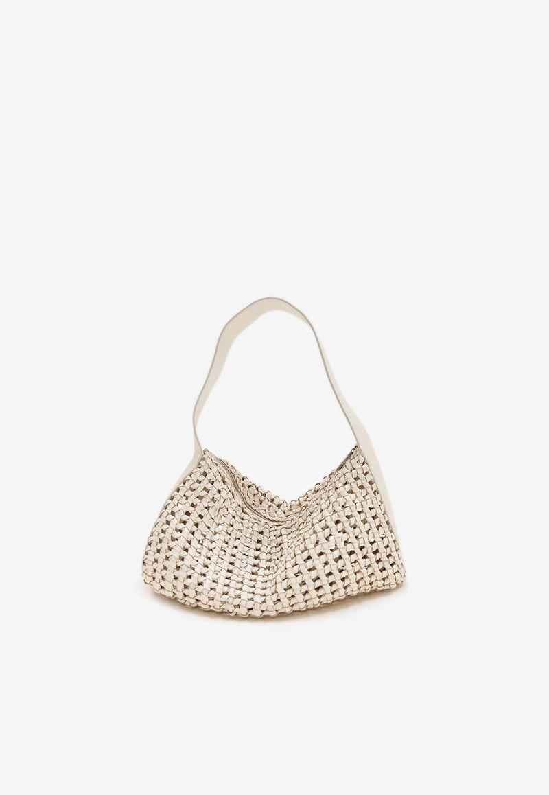 St. Agni Macramé Mesh Shoulder Bag S24-006TOFCREAM