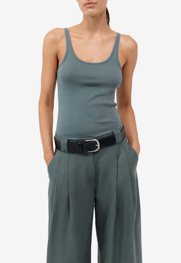 St. Agni Scoop Tank Top S24-212BGRGREEN