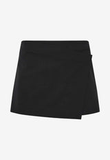 St. Agni Low-Rise Mini Wrap Short S24-502BLKBLACK