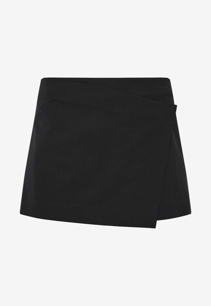 St. Agni Low-Rise Mini Wrap Short S24-502BLKBLACK