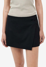 St. Agni Low-Rise Mini Wrap Short S24-502BLKBLACK