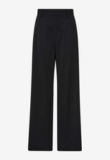 St. Agni Side Stripe Straight-Leg Pants Black S24-509BLKBLACK