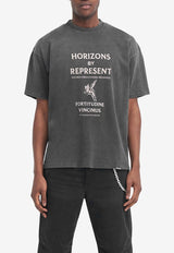 Represent Horizons Printed T-shirt S24REP_MLM413-444BLACK