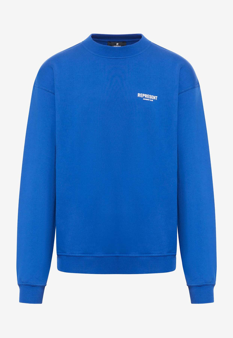 Represent Owner's Club Print Sweatshirt S24REP_OCM410-109BLUE