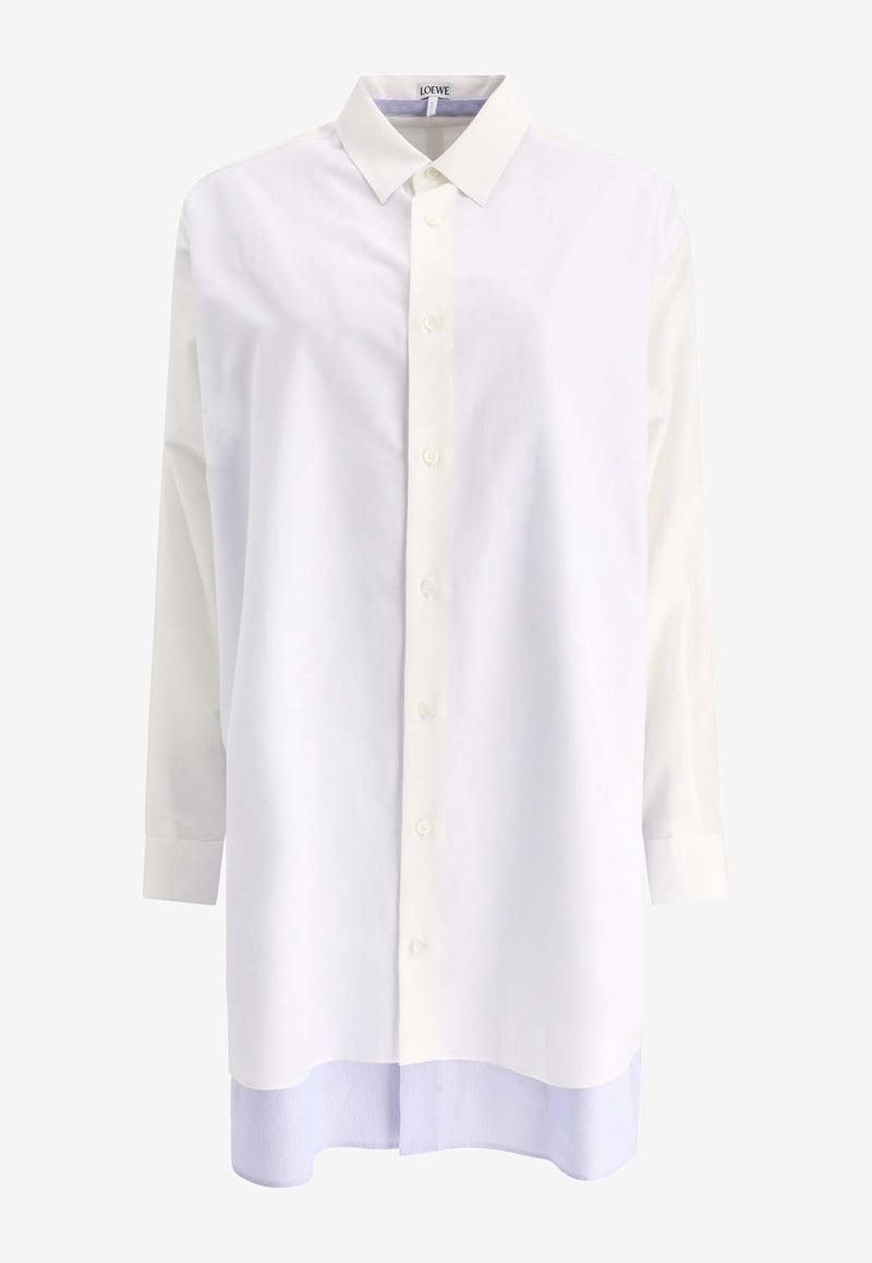 Loewe Double-Layer Mini Shirt Dress White S359Y09XD98794_75892