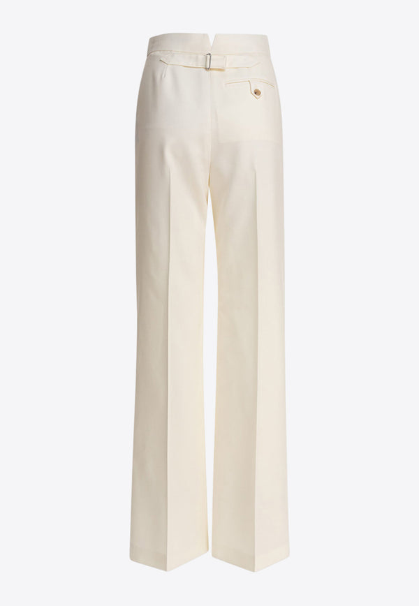 Alexander McQueen Straight-Leg Tailored Pants White 830017QJADK9025_81032