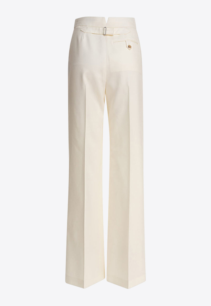 Alexander McQueen Straight-Leg Tailored Pants White 830017QJADK9025_81032