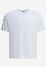 Auralee Logo-Embroidered Crewneck T-shirt A00T01STWHITE_5bdcae28-caac-449f-8772-cd11b61bc2f2