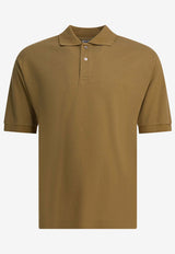 Auralee Logo-Embroidered Polo T-shirt A25SP01SKKHAKI BEIGE_6eb426fb-c5b9-4a67-a0c4-564cde6d6442
