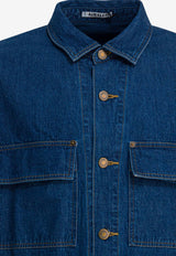 Auralee Denim Buttoned Shirt A25SS01SDMIDIUM WASHED INDIGO_ef6cc98e-a43f-4a05-ab24-73447de9a69c
