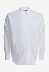 Auralee Logo-Embroidered Buttoned Shirt A25SS01TNWHITE_3cafa6d3-fdca-4116-9d97-a359e3877bc3