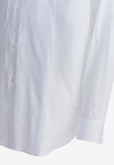 Auralee Logo-Embroidered Buttoned Shirt A25SS01TNWHITE_3cafa6d3-fdca-4116-9d97-a359e3877bc3