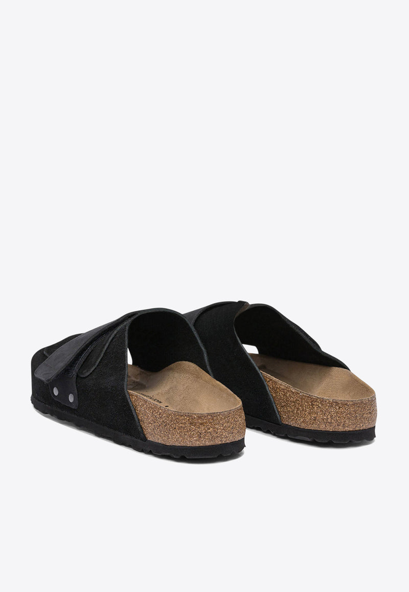 Birkenstock Kyoto Suede Slides Black 1022566BLACK_81116