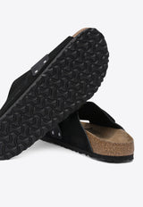 Birkenstock Kyoto Suede Slides Black 1022566BLACK_81116