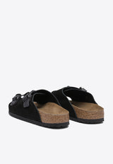 Birkenstock Zurich Tech Suede Slides Black 1026783TECH BLACK_81112